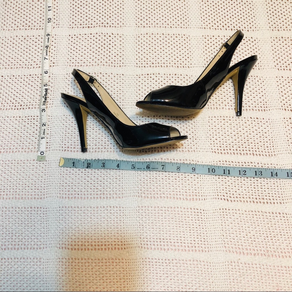 Peep Toe Enzo Angliolini 7.5 Patent Slingback - image 2